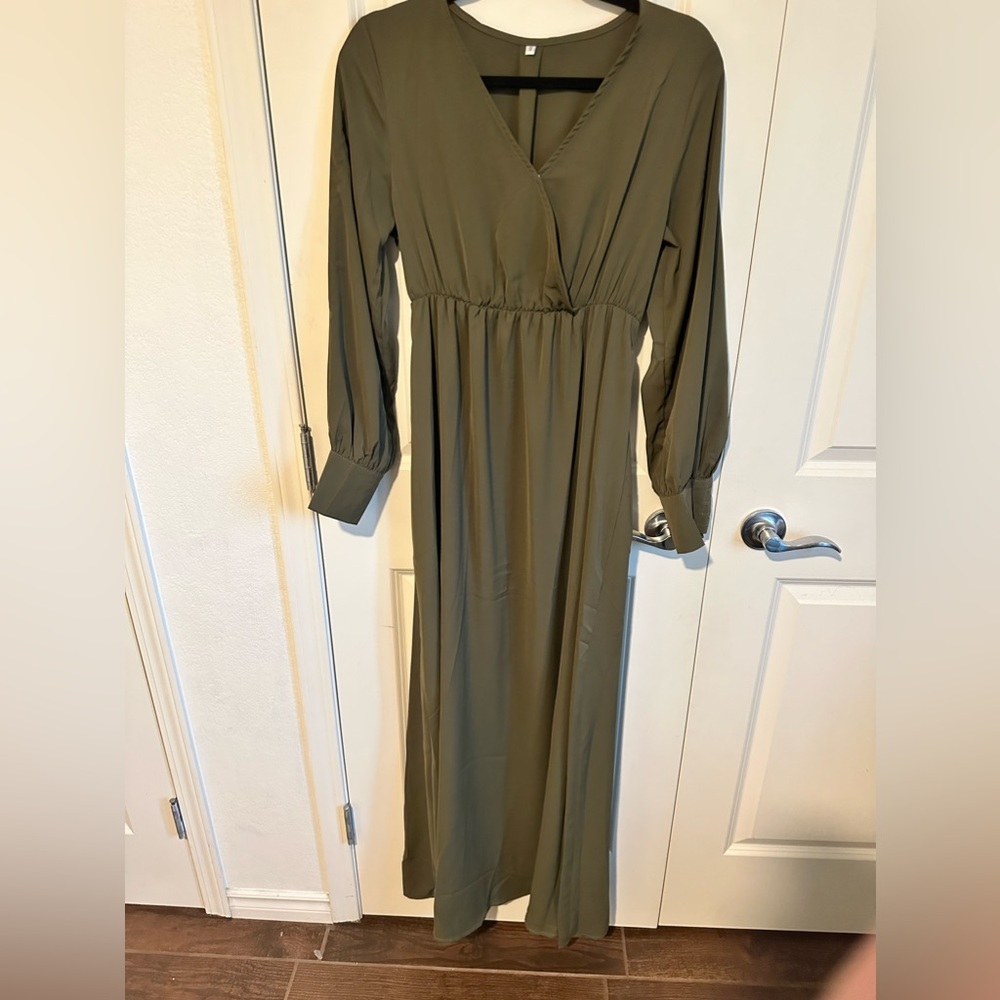 Olive Green Maxi Dress